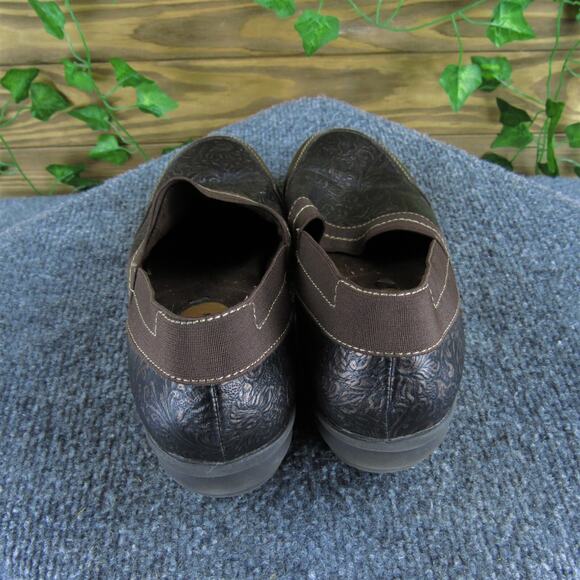 White Mountain Women's Clog Brown Synthetic Sz 7.5 Medium Gently Used 2025 - Picture 4 of 6
